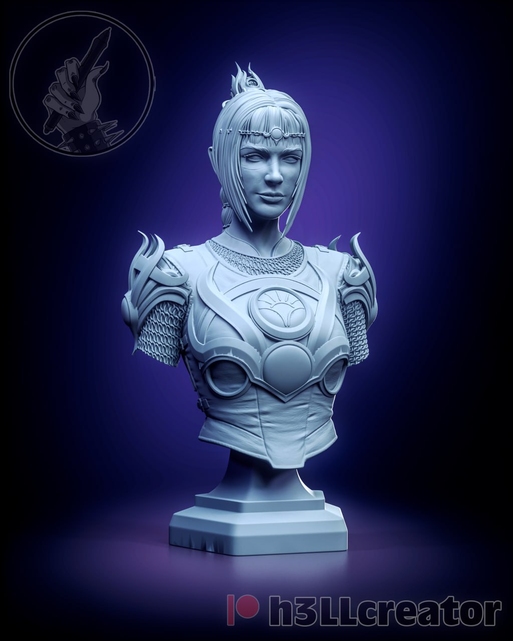 Shadowheart - Baulder's Gate 3 - 3d printed - fan art - figure - unpainted