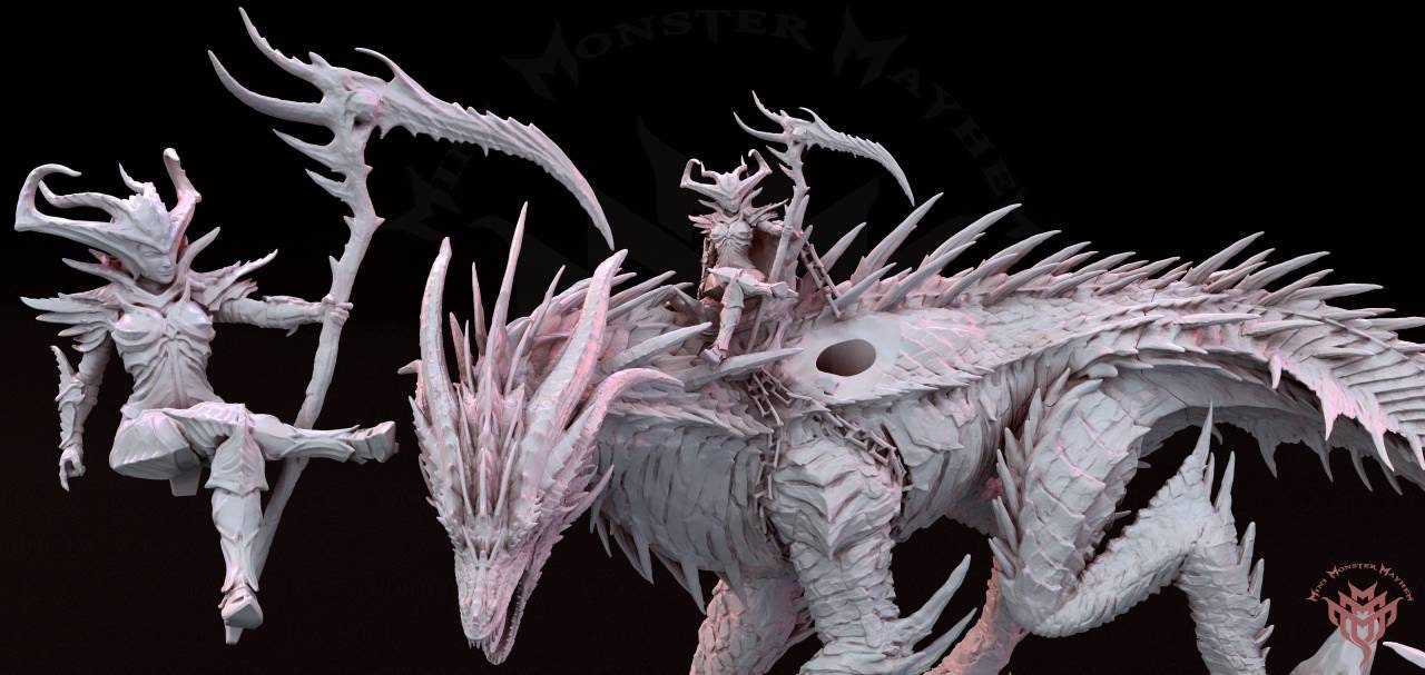 Infernal dragon - mini monster mayhem - dnd - tabletop - miniature