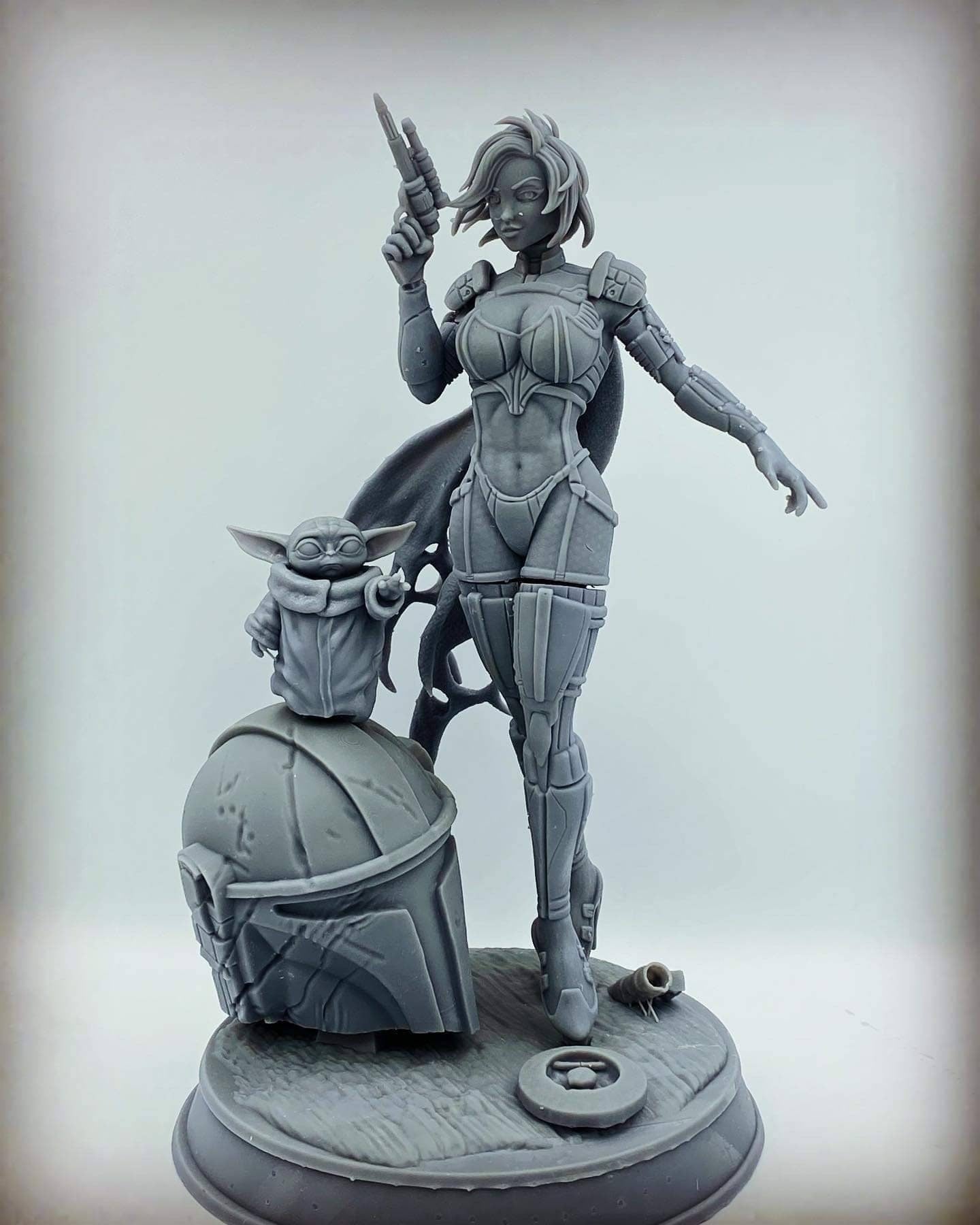 Mandalorian - sfw -Sexy - star wars - 3d printed - fan art - figurine