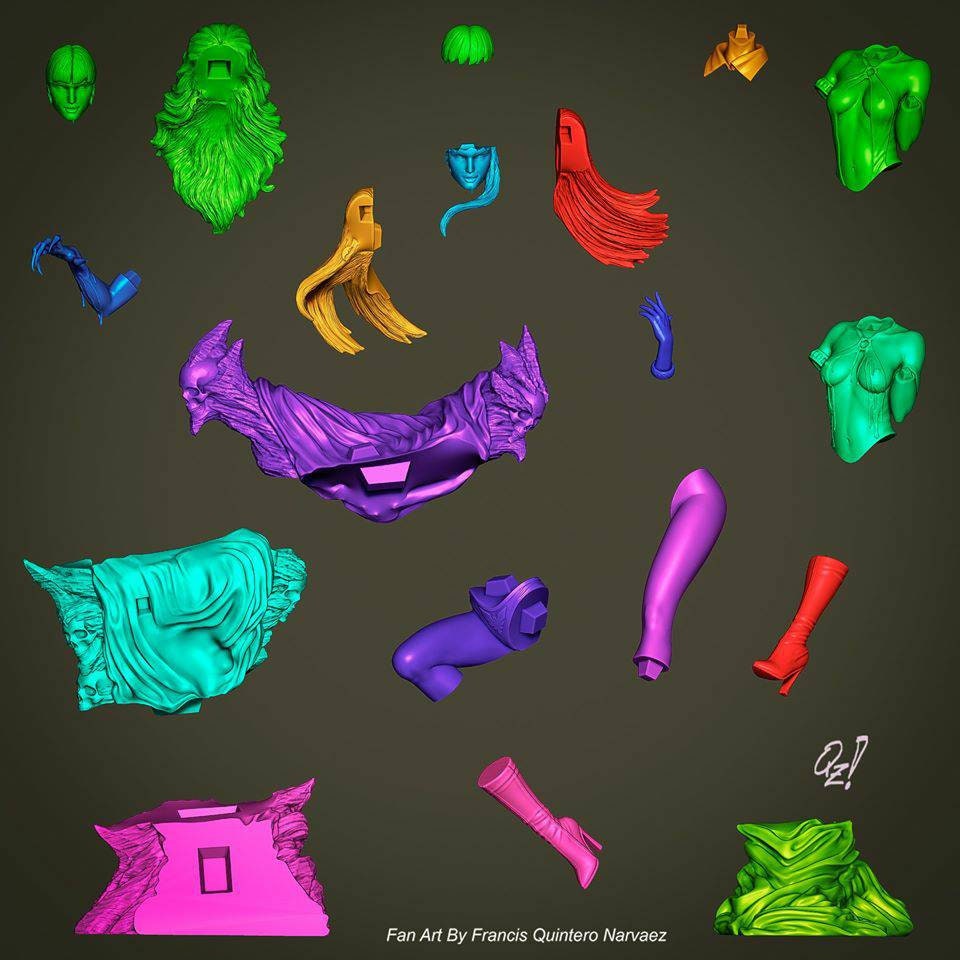 Vampirella - sexy -  unpainted - 3d printed - fan art - statue