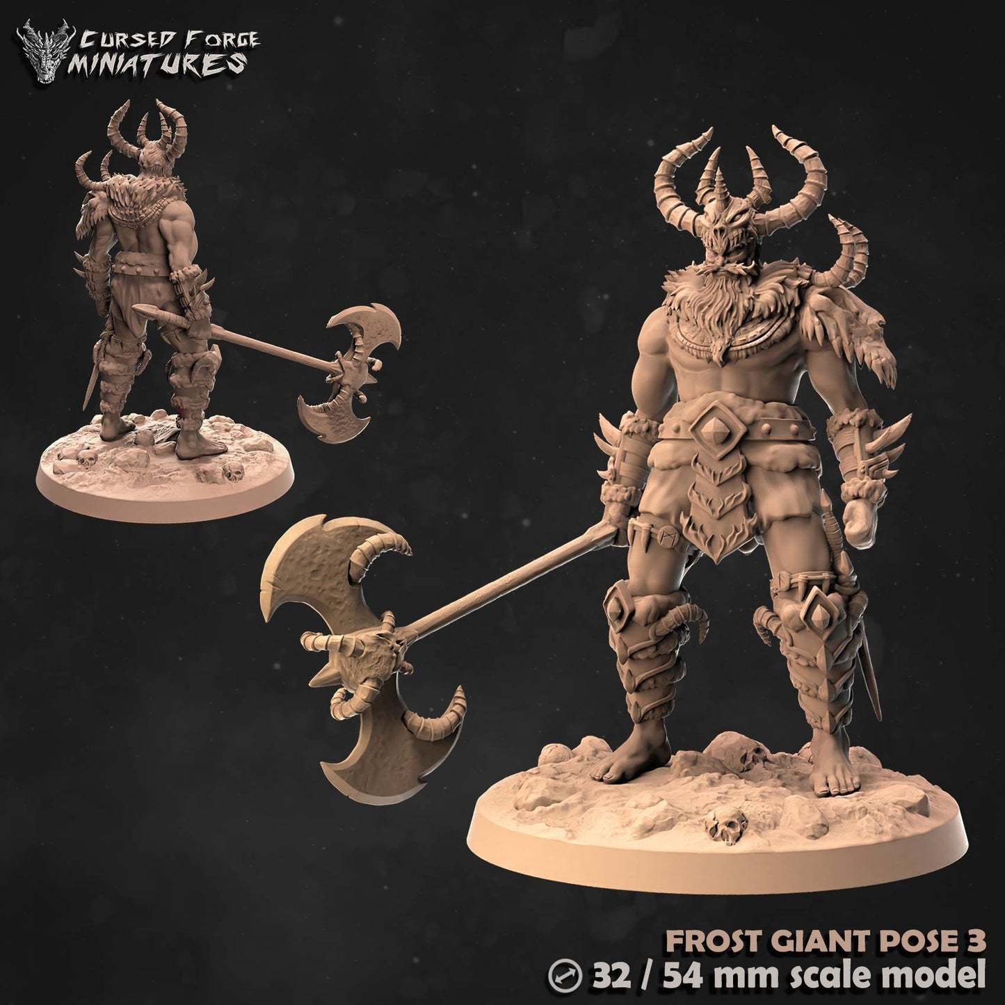 Icewind dale Frost Giant (cursedforge miniatures)