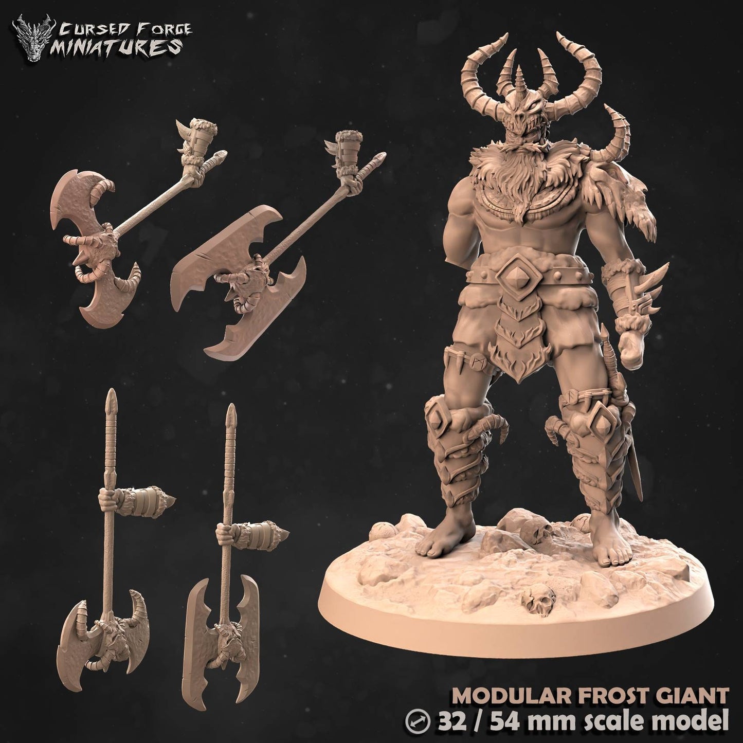Icewind dale Frost Giant (cursedforge miniatures)
