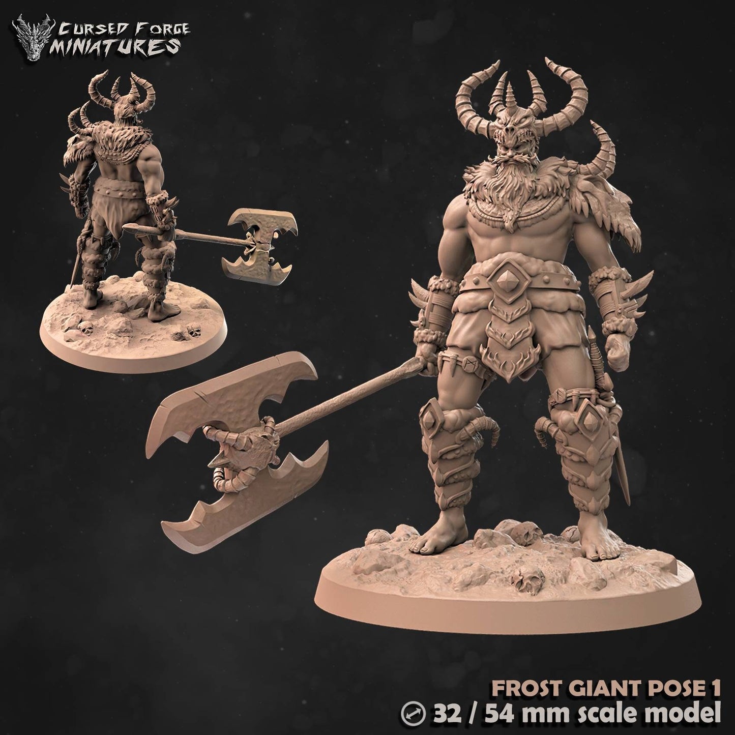 Icewind dale Frost Giant (cursedforge miniatures)