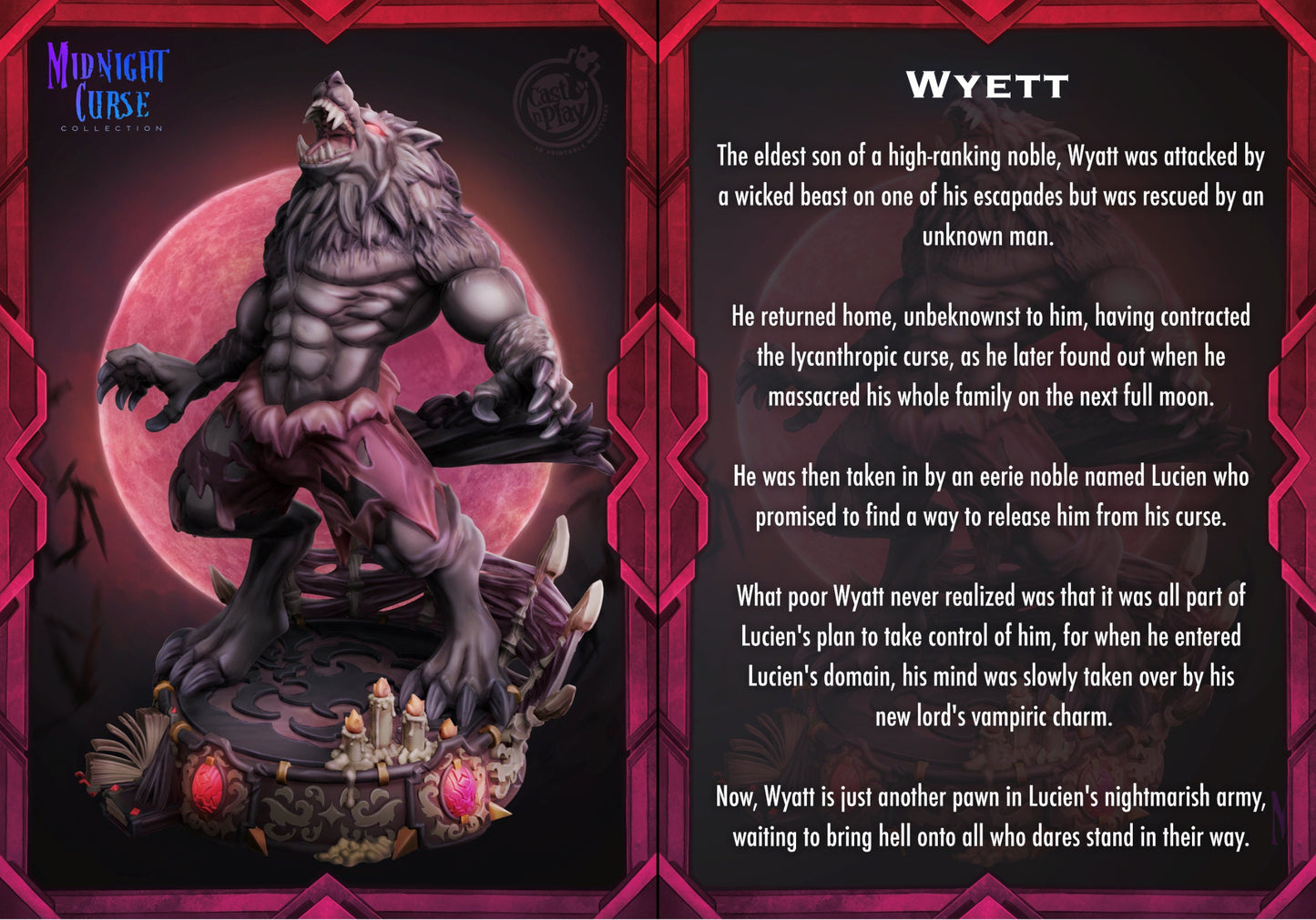 Wyett - 32mm scaled miniature - D&D - Pathfinder - 40K - Fantasy Mini - Cast n play