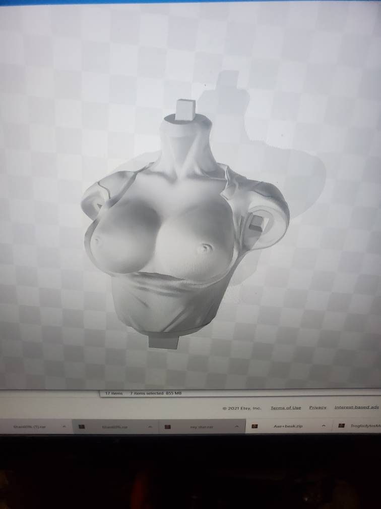 Princess Leia - starwars - Sexy - pinup - unpainted - 3d printed - figurine - fan art