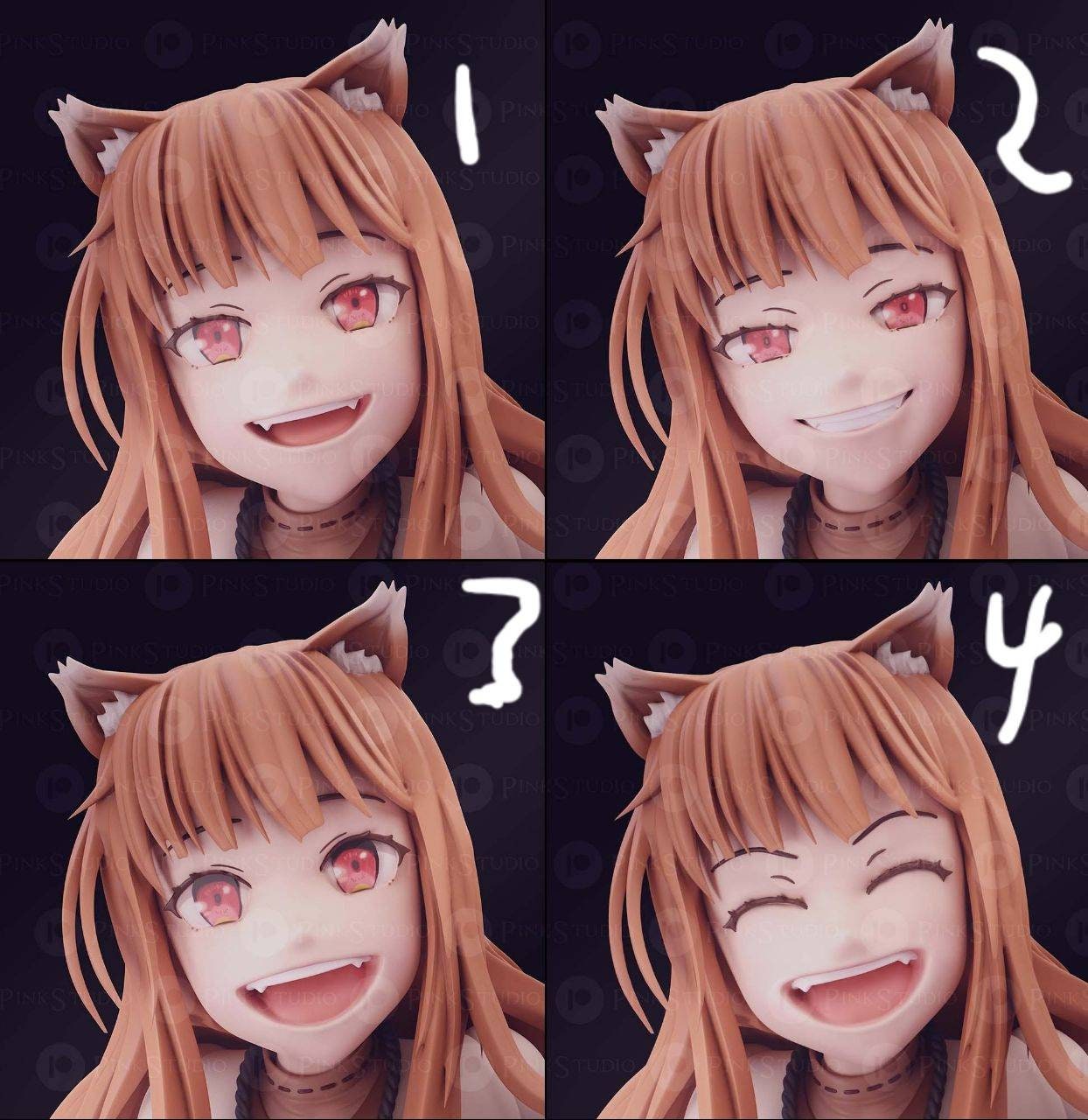 Holo - spice and wolf 3d print - UNPAINTED - Cute - sexy - nsfw