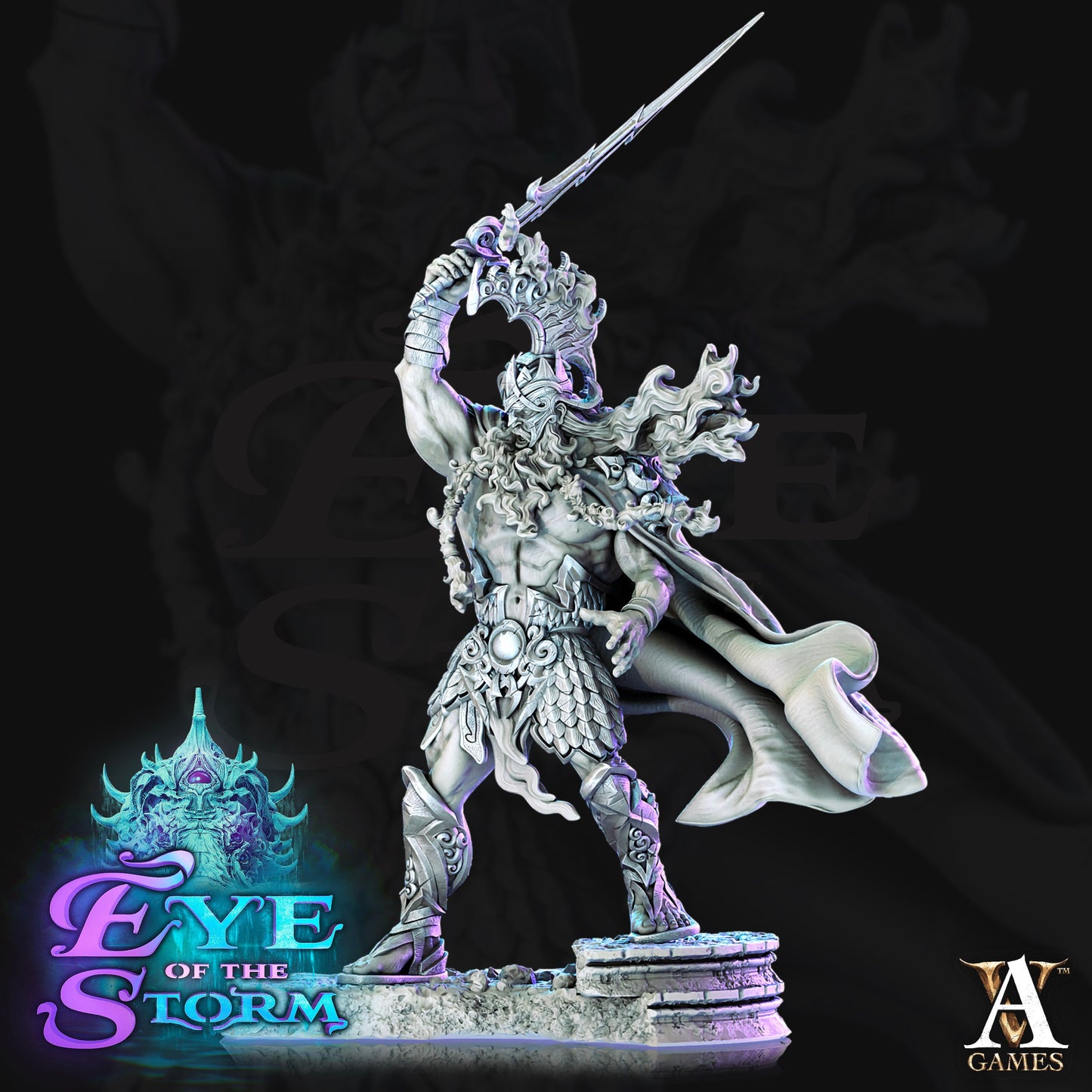 Keravnos - Storm Giant King - ArchVillian Games - eye of the storm - Fantasy - DnD - RPG - Tabletop - Gaming - miniature
