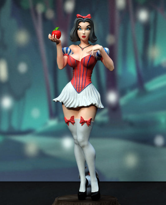 Snow White - 3D Printed - Fan Art - Figure - UNPAINTED