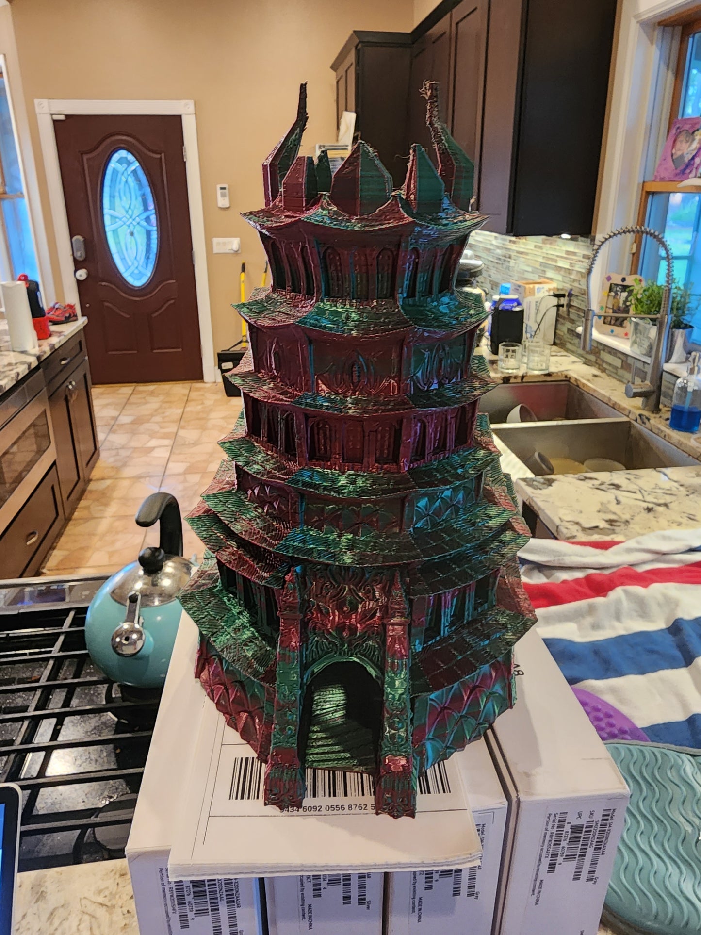 Drow tower - dice tower - tabletop