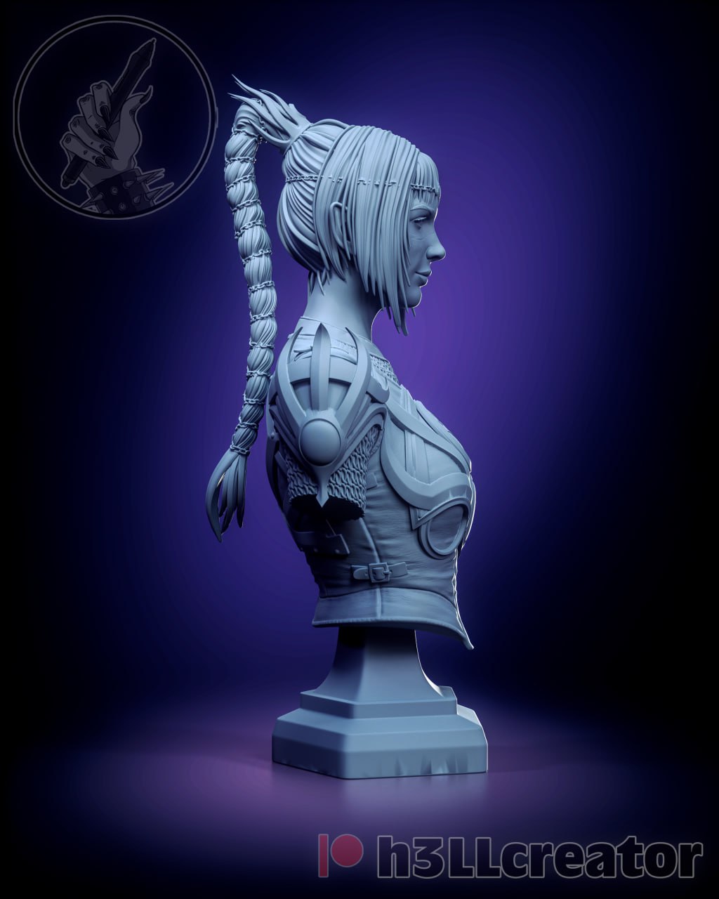 Shadowheart - Baulder's Gate 3 - 3d printed - fan art - figure - unpainted