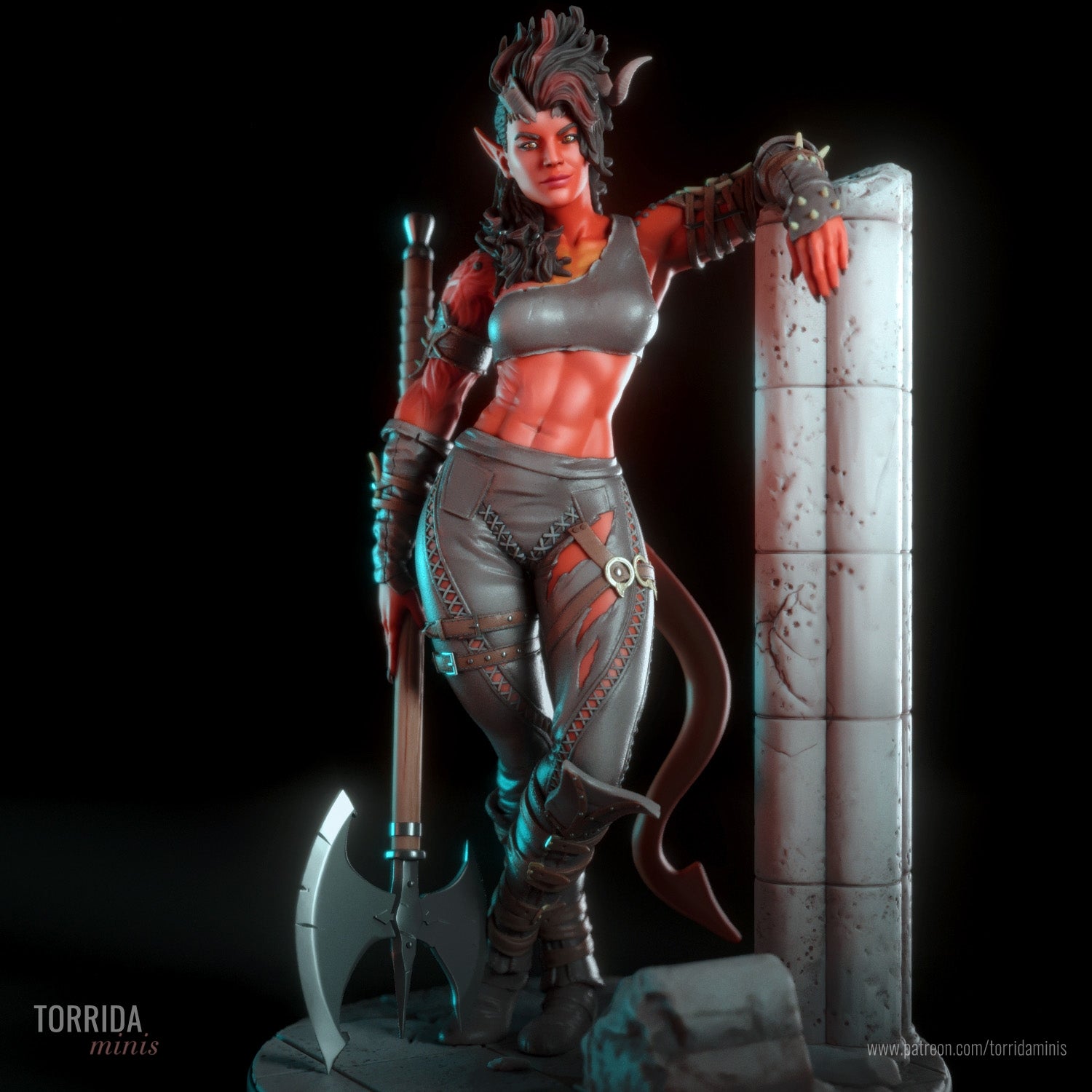 Karlach - Baulders Gate 3 - 3D printed - Fan art - Figure - UNPAINTED 3D Printing Empire Karlach - Baulders Gate 3 - 3D printed - Fan art - Figure - UNPAINTED 3D Printing Empire