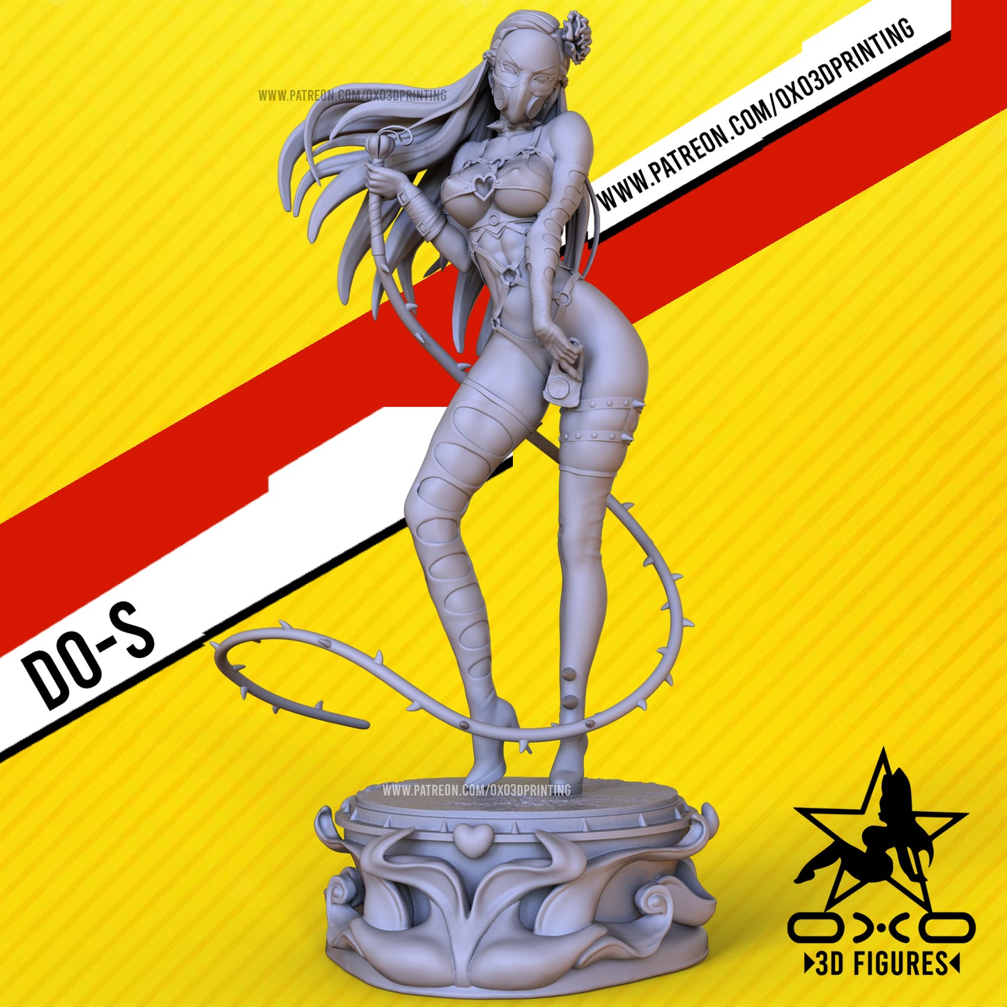 Do-S One punch man 3d printed fan art figure UNPAINTED