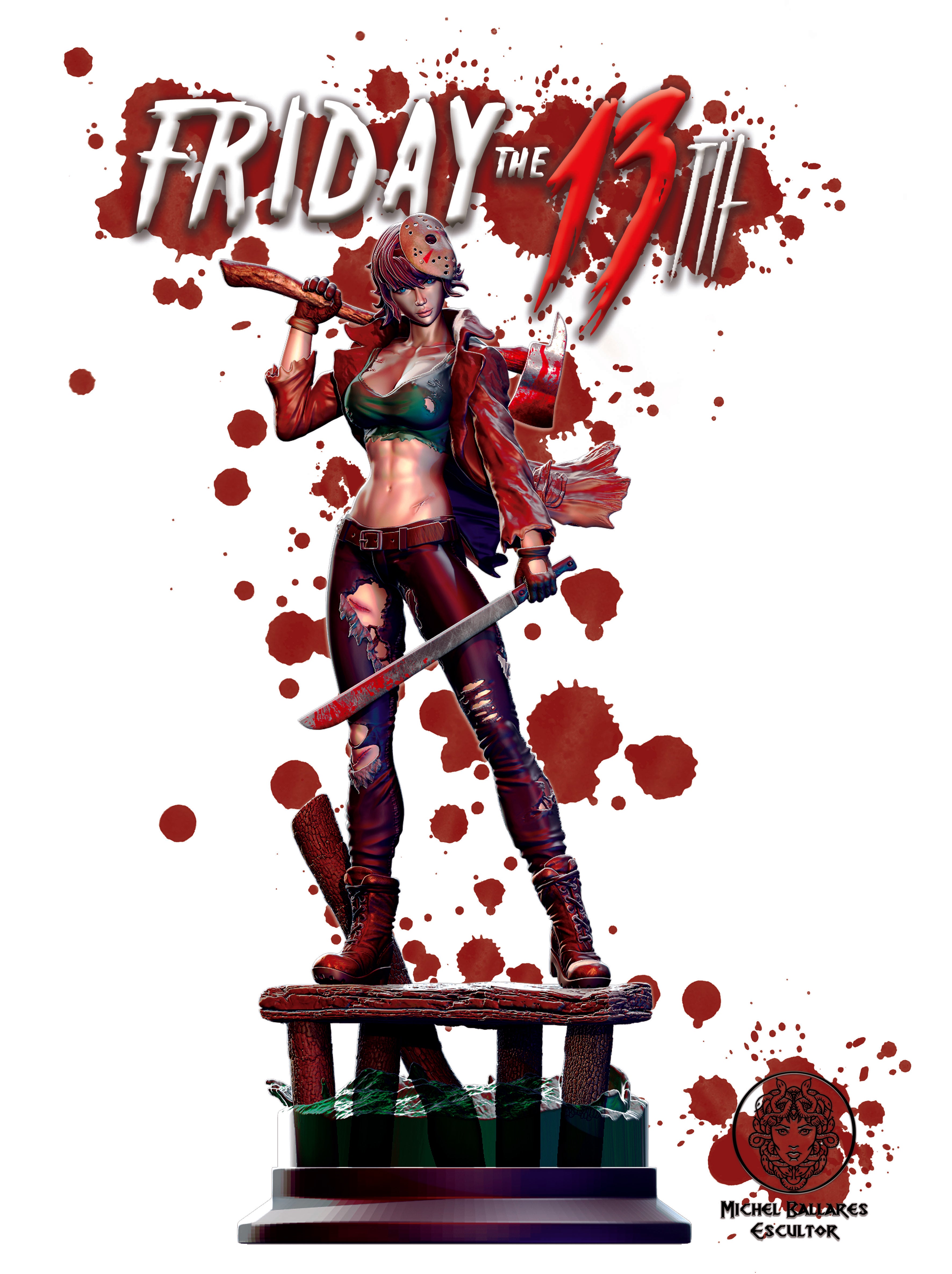 Jason R Lady Lady Jason Voorhees - Friday 13th - Fan art - 3d Printed - figure - UN ...