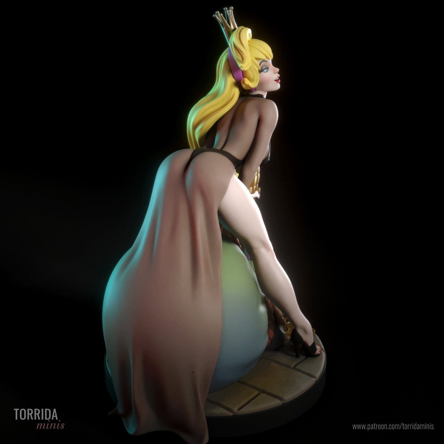 Princess Daphne - 3D Printed -Dragon's Lair - Fan Art - Figure - UNPAINTED