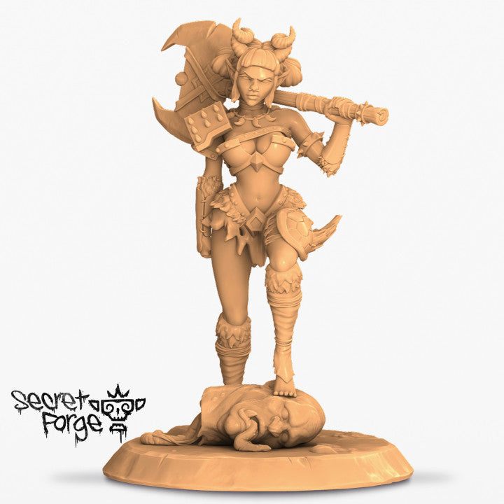 Moxie the Brutal - Secret Forge - Femme Fatales issue #01 - tabletop - rpg - DND - Miniature