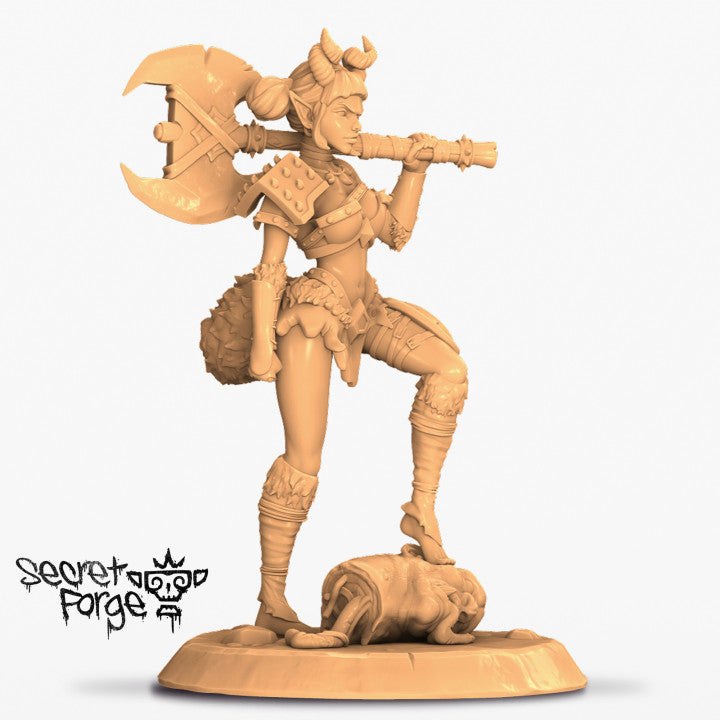 Moxie the Brutal - Secret Forge - Femme Fatales issue #01 - tabletop - rpg - DND - Miniature