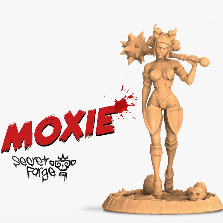 Moxie the Brutal - Secret Forge - Femme Fatales issue #01 - tabletop - rpg - DND - Miniature