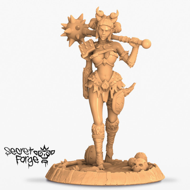 Moxie the Brutal - Secret Forge - Femme Fatales issue #01 - tabletop - rpg - DND - Miniature