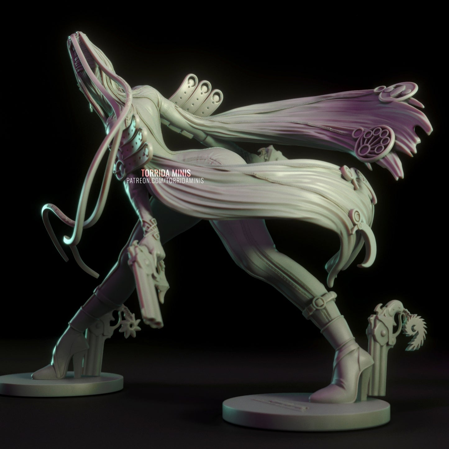 Bayonetta - Unpainted - 3d Printed Figurine