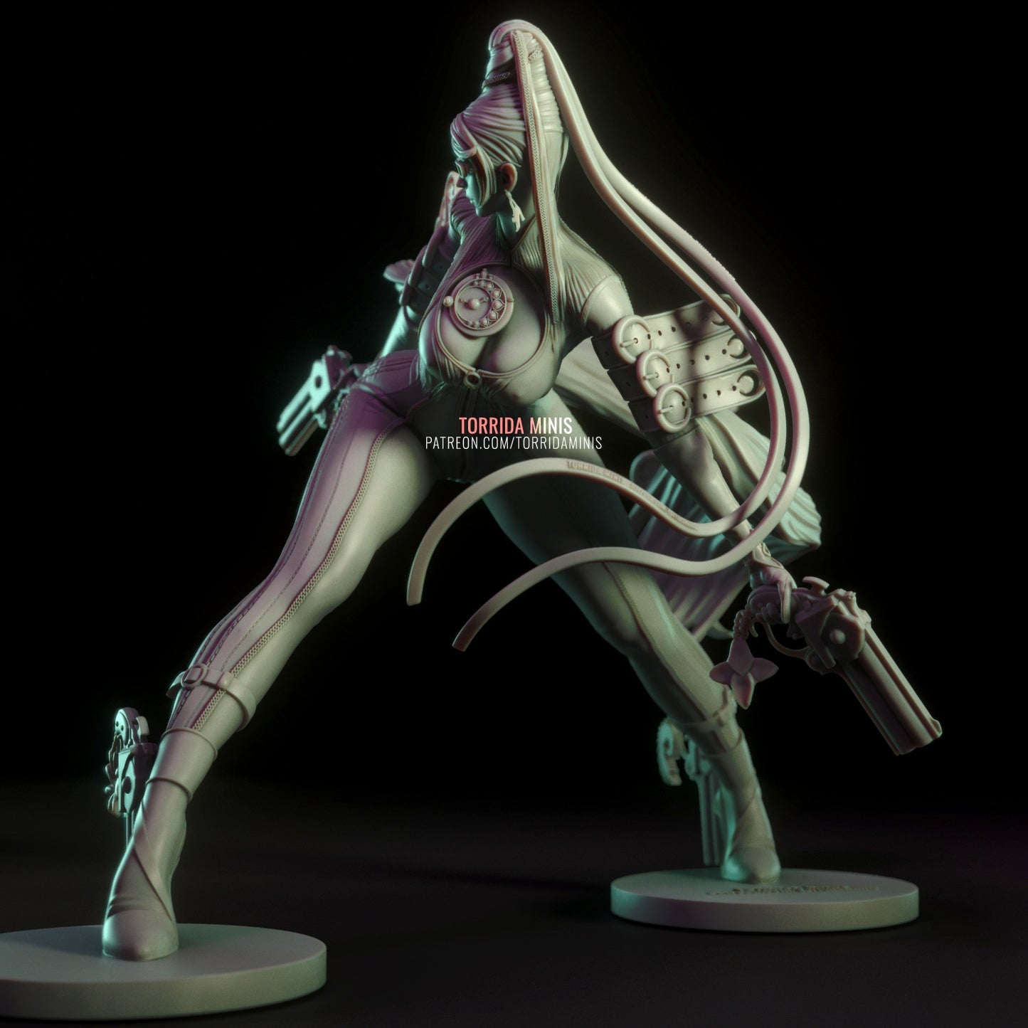 Bayonetta - Unpainted - 3d Printed Figurine