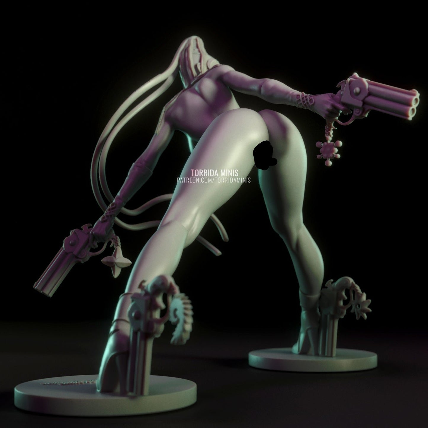 Bayonetta - Unpainted - 3d Printed Figurine