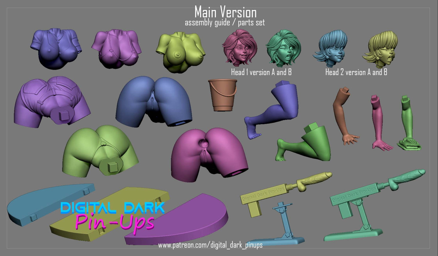 Aunt Cass/Dexter's mom - fan art - sfw - nsfw - sexy - 3d printed - statue - UNPAINTED