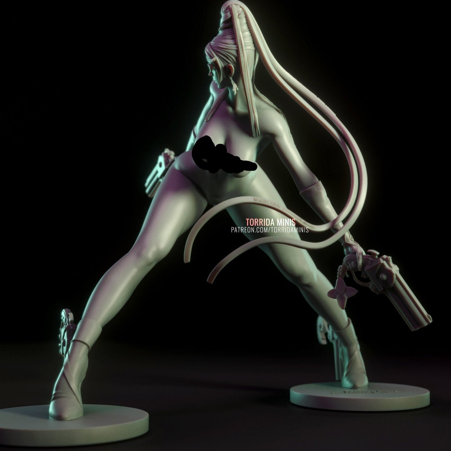 Bayonetta - Unpainted - 3d Printed Figurine