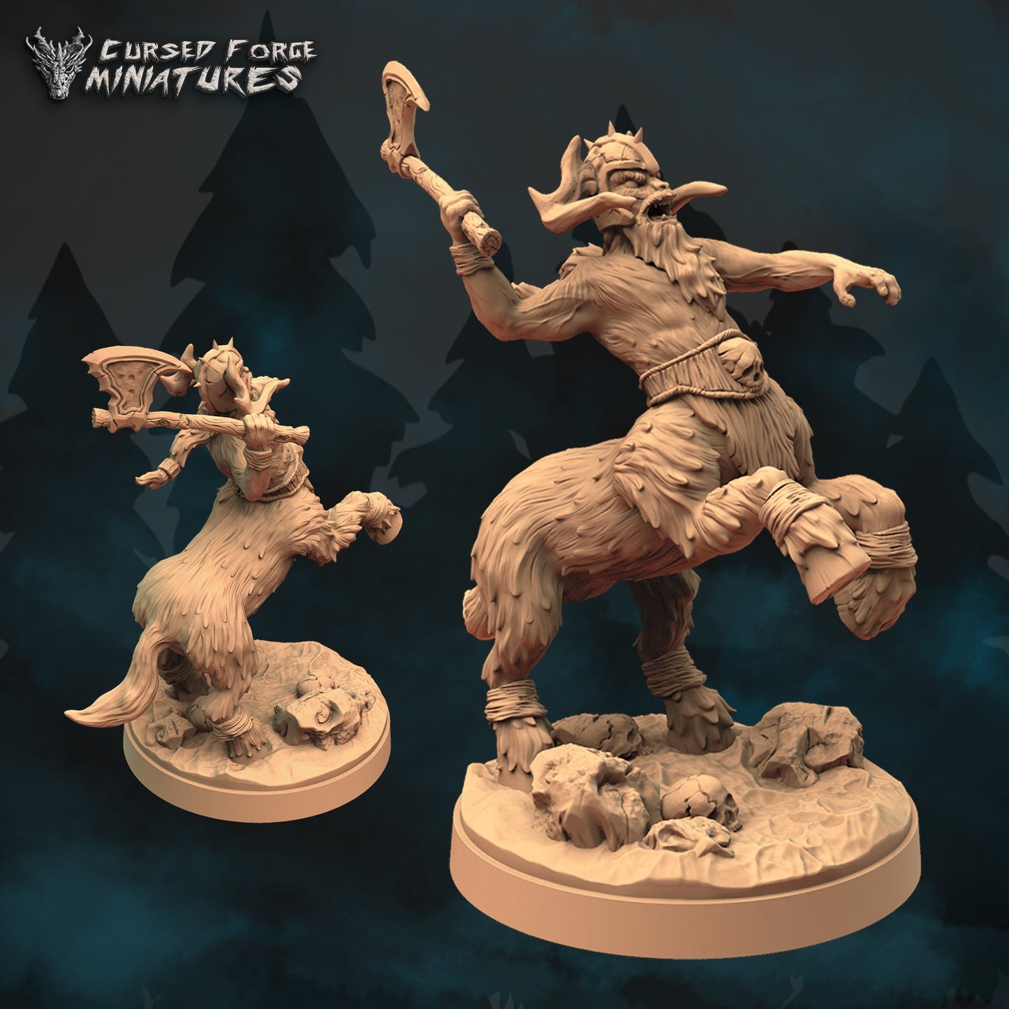 Centaurs - 32MM - DND - Table Top - rpg - Miniature - Cursed Forge