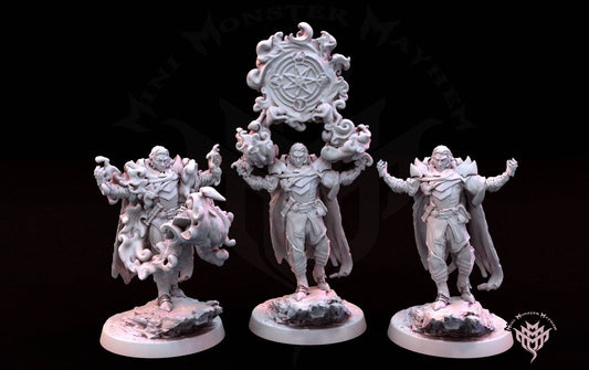 The infernal fire oracles - Mini Monster Mayhem - Infernal depths - 32 mm - DND - Tablrtop - Miniature