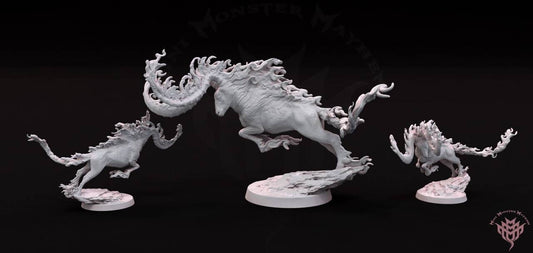 Infernal burning ram - mini monster mayhem - dnd - tabletop - miniature