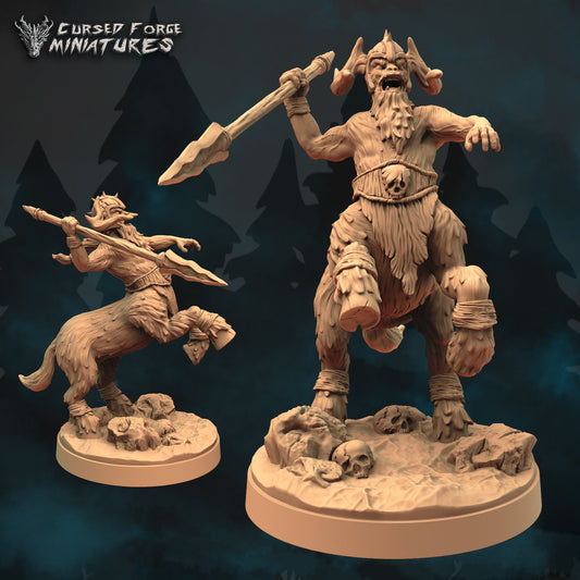 Centaurs - 32MM - DND - Table Top - rpg - Miniature - Cursed Forge