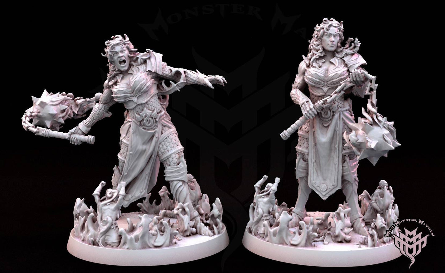 Infernal fire giant female - mini monster mayhem - dnd - tabletop - miniatures