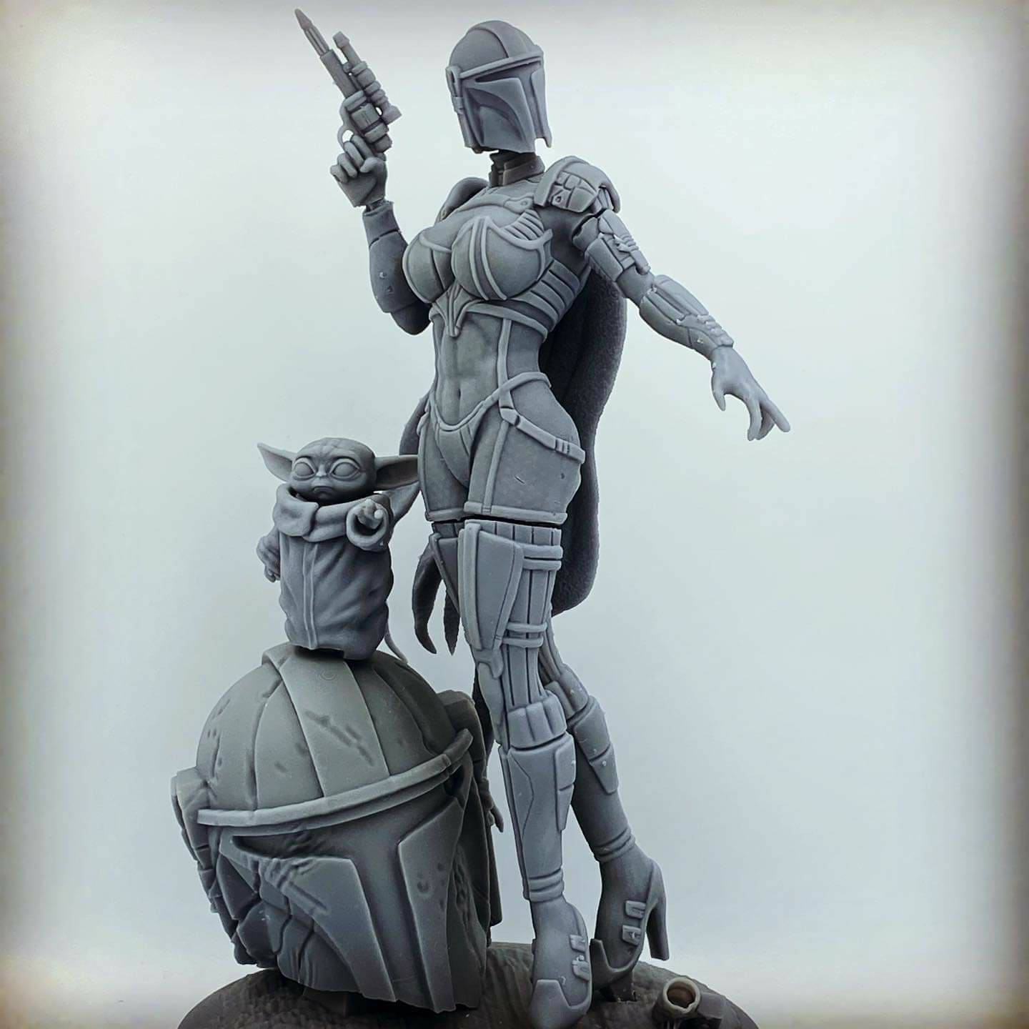 Mandalorian - sfw -Sexy - star wars - 3d printed - fan art - figurine