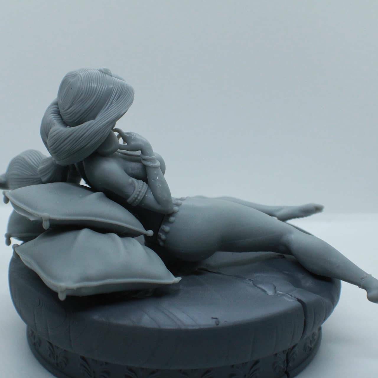 Arabian princess - (Jasmine)-  SEXY - unpainted - 3d printed -  fan art - statue