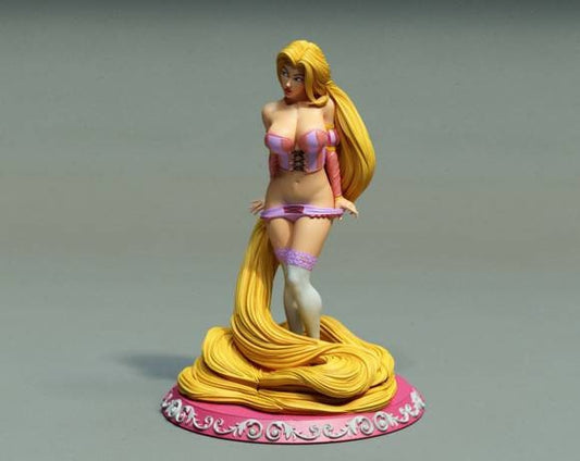 Repunzel - Sexy - fan art - unpainted - 3d printed - figurine