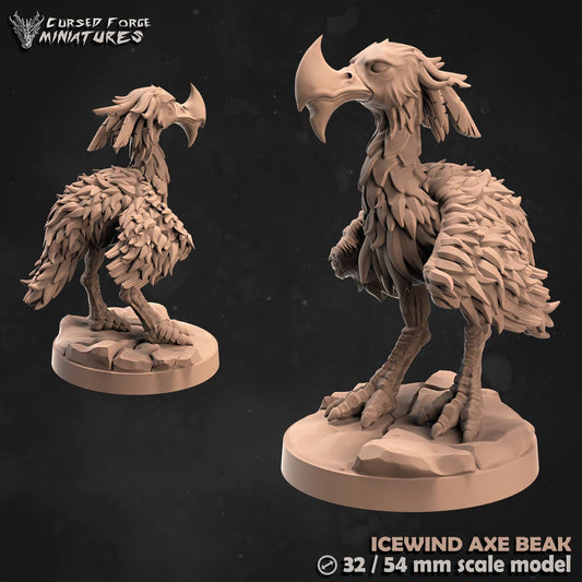 IceWind dale - Axe Beak - cursed forge miniatures - 32 mm - dnd - tabletop - miniature