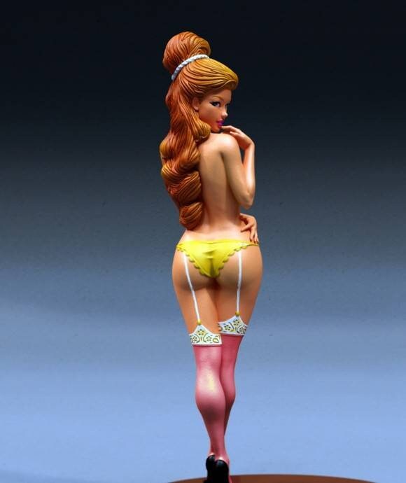 beauty and the best (fan art) - Sexy - nsfw - sfw - unpainted - 3d printed - figurine - statue - diorama