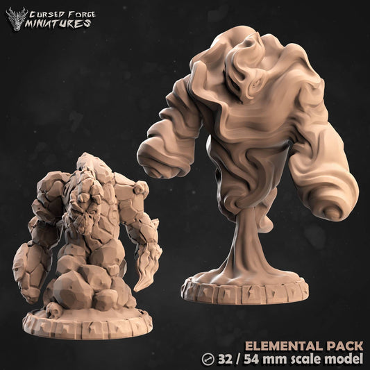 Elementals packs (cursedforge miniatures)