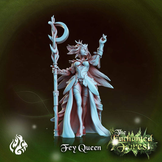 Fey Queen - D&D - pathfinder - tabletop - rpg - fantasy miniature - crippled God Foundry