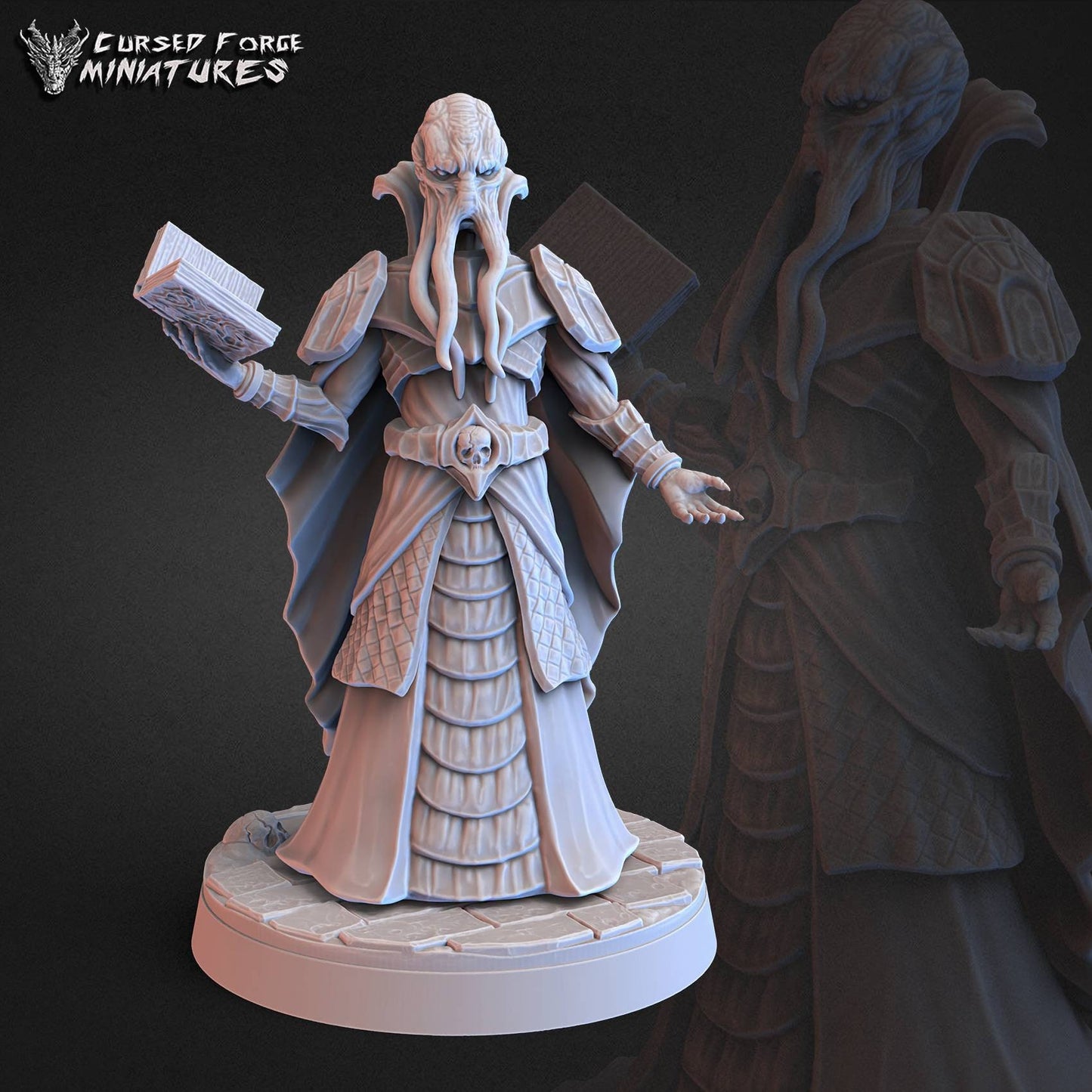 MindFlayer - 32mm - fantasy - RPG - miniature - cursedforge - D&D - Pathfinder - tabletop