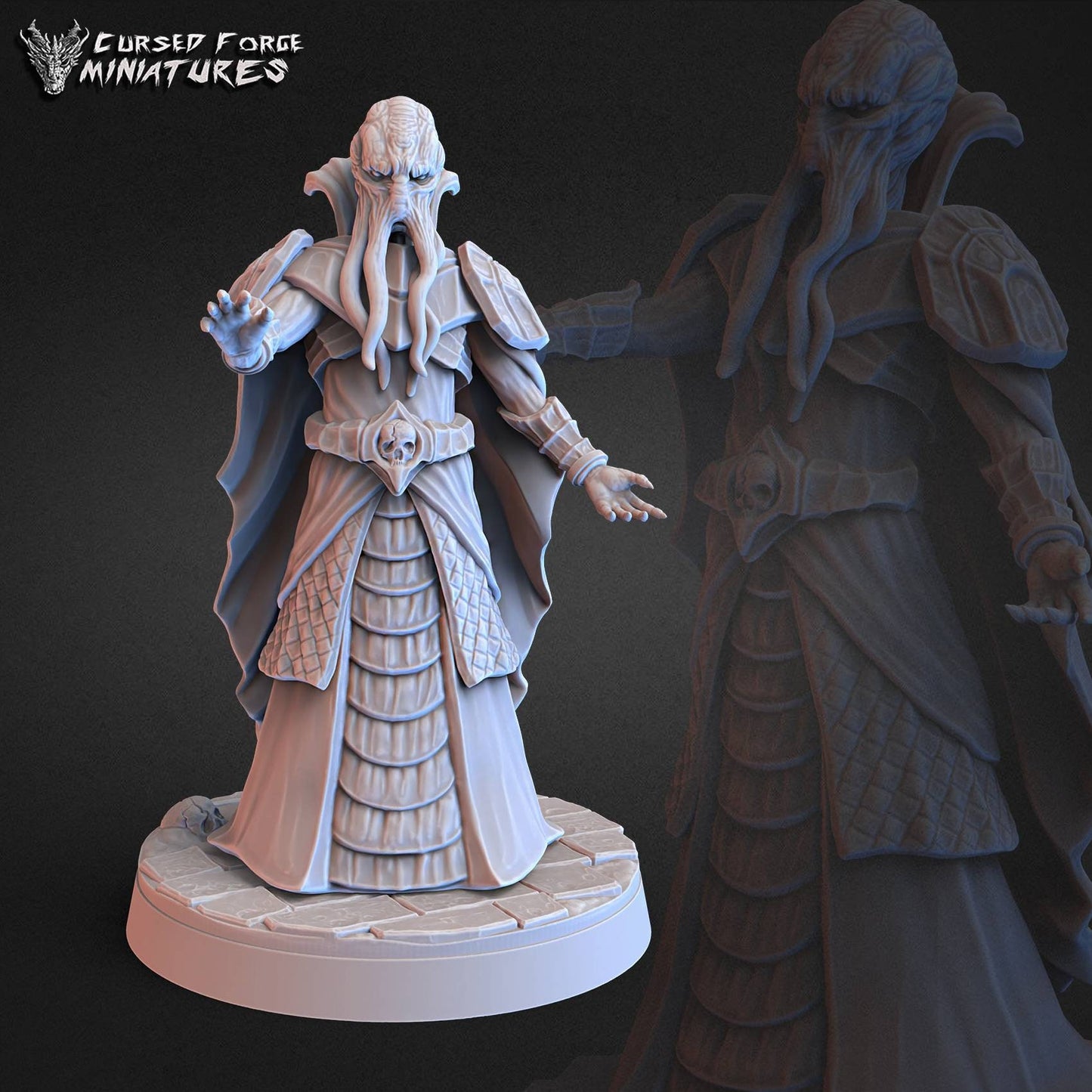 MindFlayer - 32mm - fantasy - RPG - miniature - cursedforge - D&D - Pathfinder - tabletop