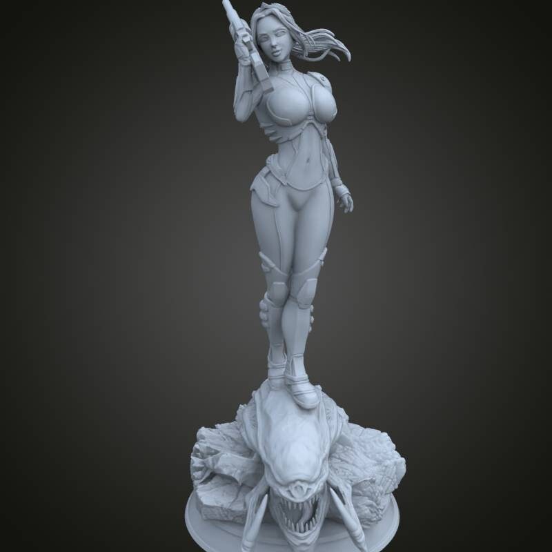 Nova starcraft - Sexy - sfw - nsfw - (fan art) - unpainted - 3d printed - figurine - statue