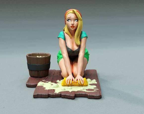 Cinderella (fan art) - Sexy - sfw - nsfw - unpainted - 3d printed - figurine - statue