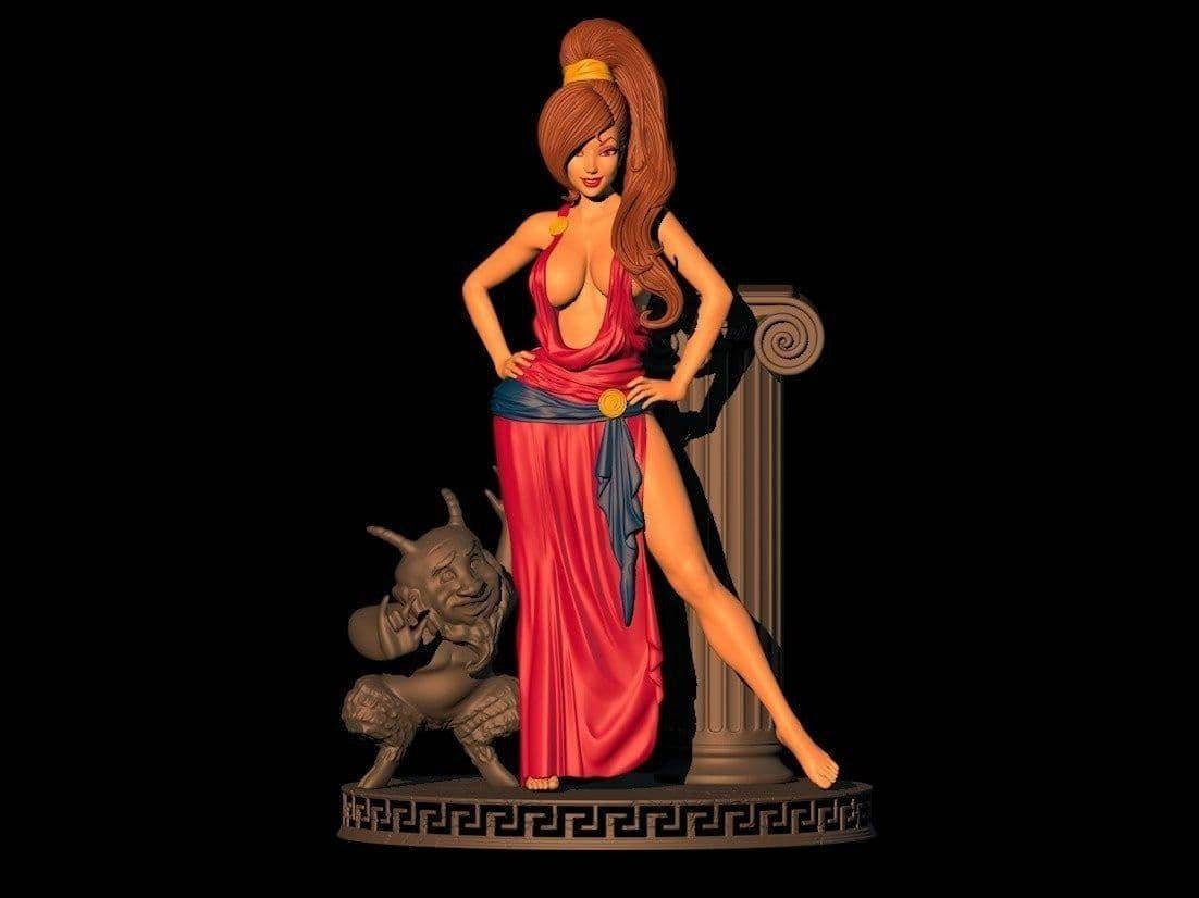 Megara Hercules -Sexy - sfw - nsfw -  fan art - unpainted - 3dprinted - statue - figurine