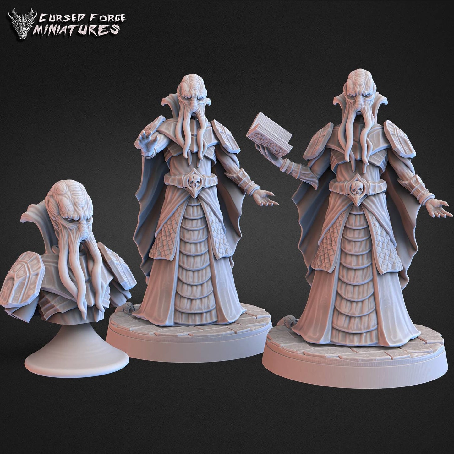 MindFlayer - 32mm - fantasy - RPG - miniature - cursedforge - D&D - Pathfinder - tabletop