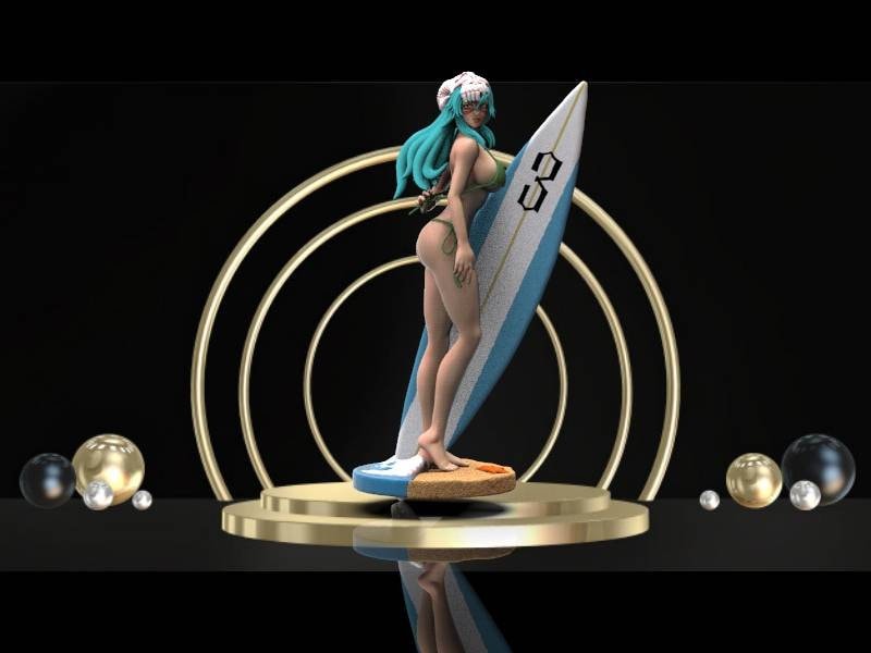 Bleach - Nelliel Tu Odelschwanck -Sexy - surfer - Fan Art - unpainted - 3d printed - Figurine - statue