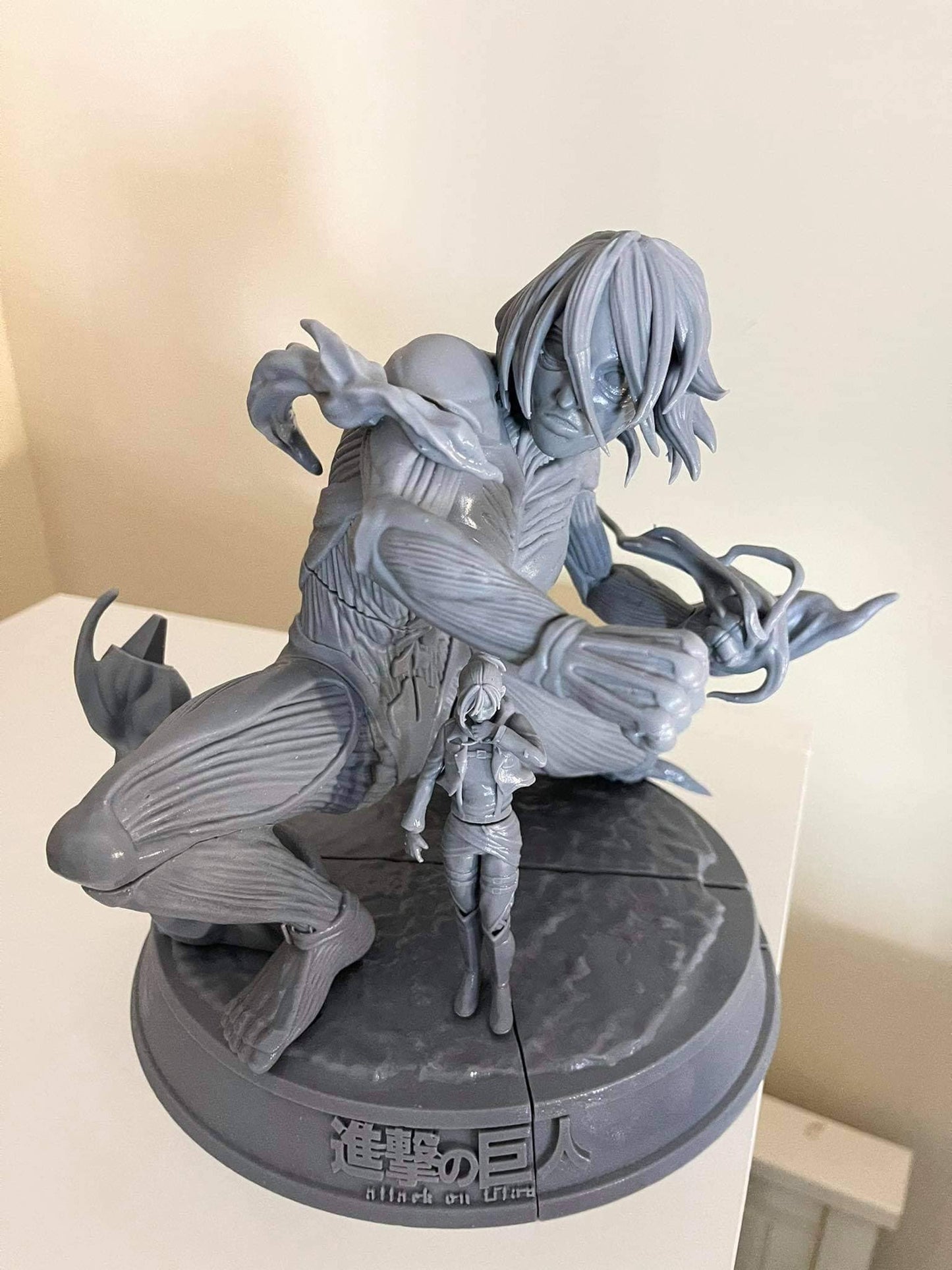 Attack on Titan - Annie Leonheart - female titan - fan art - diorama - Unpainted - 3d printed - figurine - statue