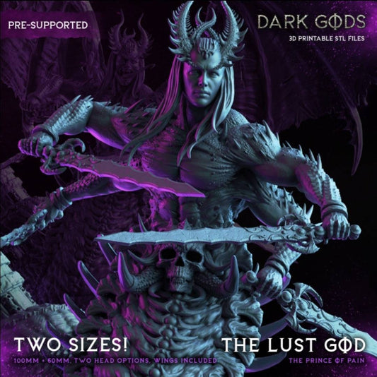 The Lust God - The Prince of pain - Dark Gods - 32mm - D&D - pathfinder - tabletop - RPG - fantasy - miniature