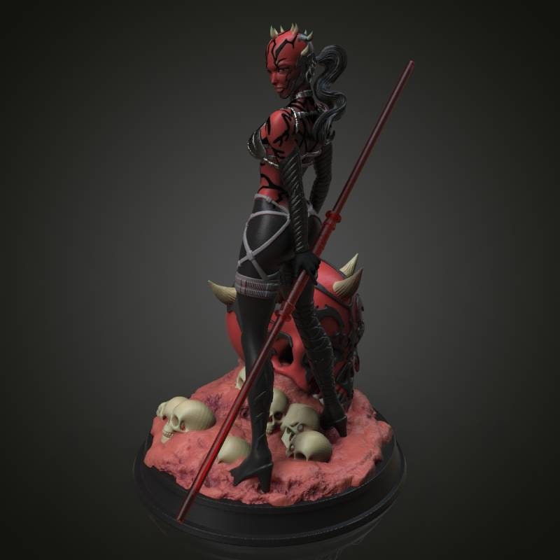 lady Darth Maul -Sexy - sfw - NSFW -  fan art - unpainted - 3d printed - figure