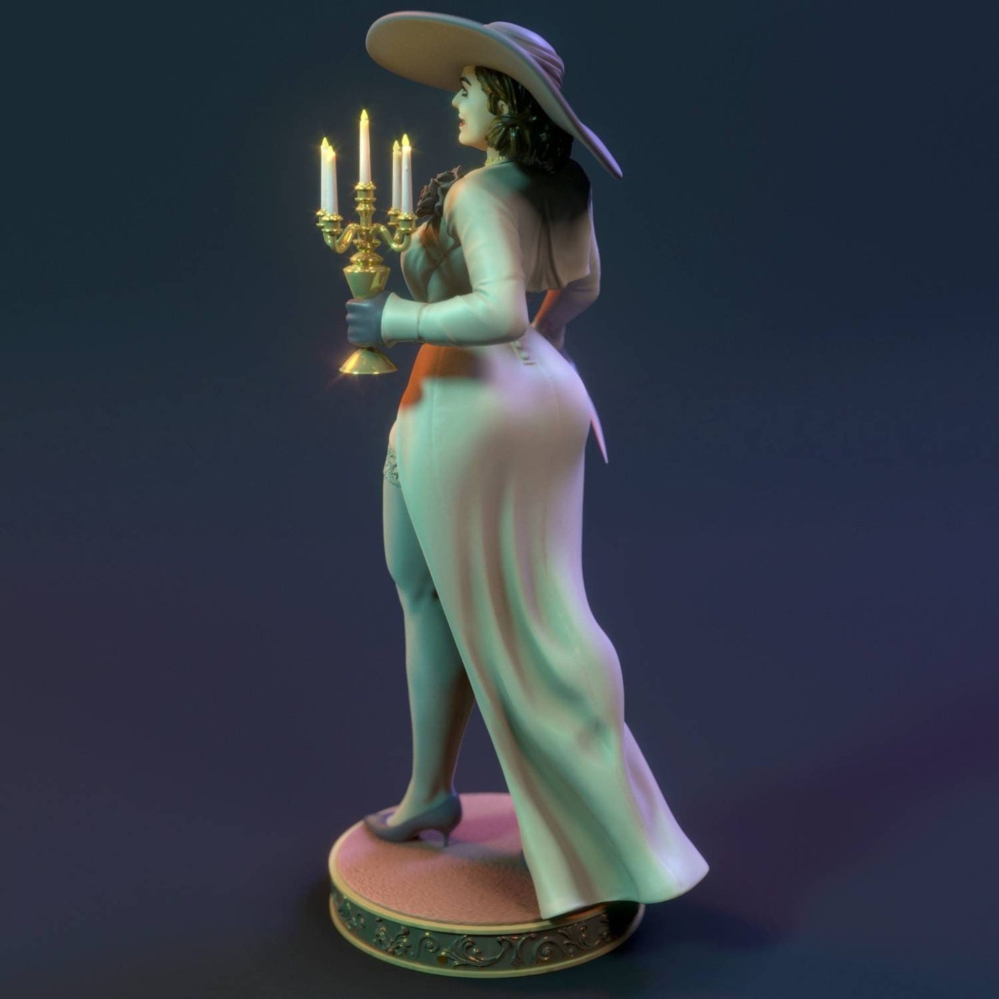 Lady Dimitrescu - SFW - NSFW - sexy -  unpainted - 3d print - fan art - figurine